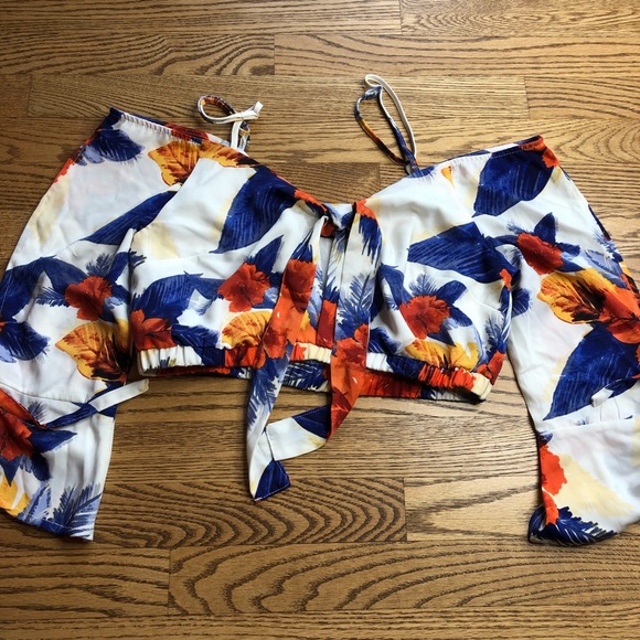 Like An Angel 2 Piece Set Tropical Print - Picture 2 of 16